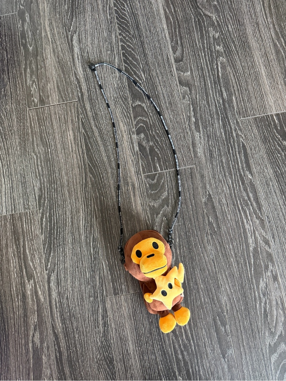 Bape Baby Milo Star Ape Head Plush Crossbody Bag - Picture 2 of 6